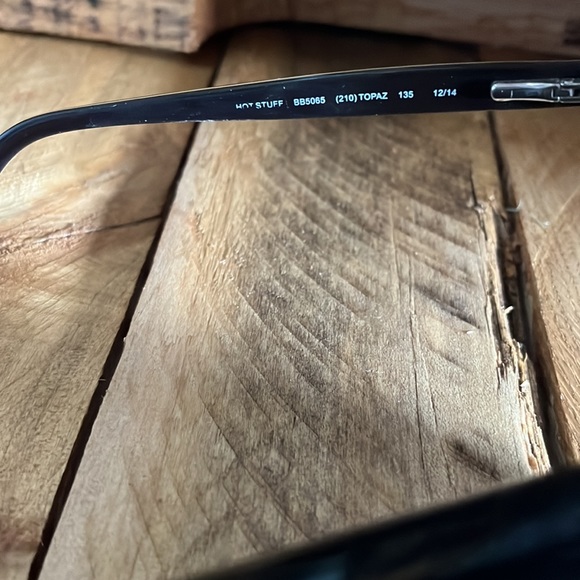 Hot Stuff Bebe Rectangle/Cat Eyeglasses with Rhinestone and Animal Print - Picture 3 of 7